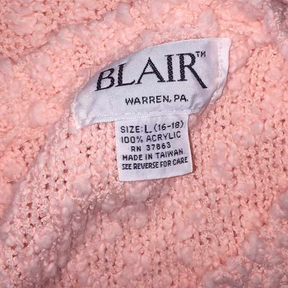 ♻️VINTAGE♻️Blair Peach Nubbly Chunky Sweater - Picture 2 of 6